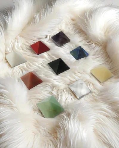crystal pyramids